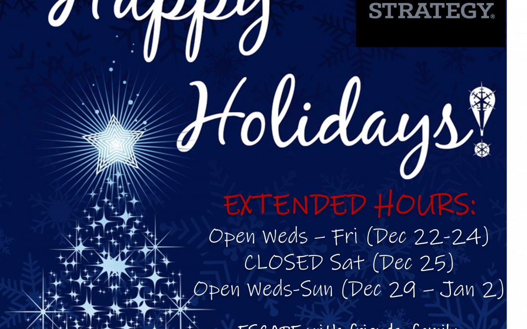 2021 Holiday Hours Extended Exit Strategy US